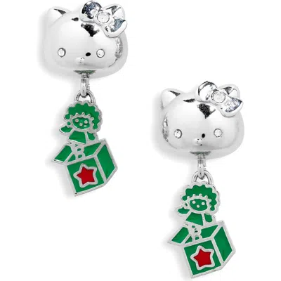 Chopova Lowena X Sanrio Hello Kitty® Drop Earrings In Silver Multi