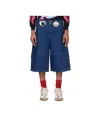 Chopova Lowena Zipper Shorts In Blue