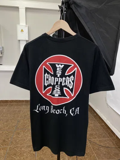 Pre-owned Choppers X Harley Davidson Vintage 90's West Coast Choppers Long Beach Ca Retro In Black