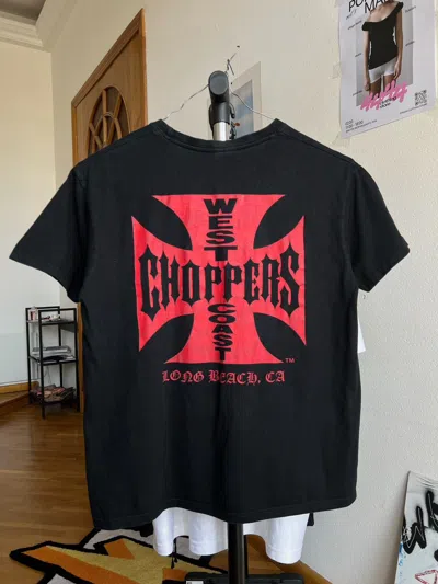 Pre-owned Choppers X Vintage West Coast Choppers Black Paul Walker Tshirt