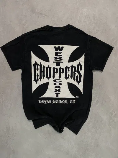Pre-owned Choppers X Vintage West Coast Choppers Vintage Racing T-shirt Tee 90's In Black