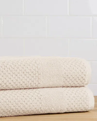 Chortex Honeycomb Set Of 2 Bath Sheets