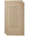 Chortex Honeycomb Set Of 2 Turkish Cotton Bath Mats In Brown