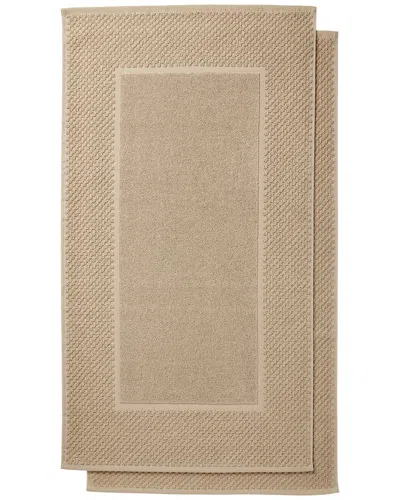 CHORTEX CHORTEX HONEYCOMB SET OF 2 TURKISH COTTON BATH MATS