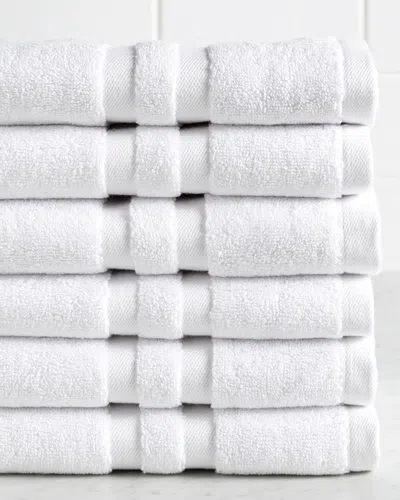 Chortex Irvington Set Of 6 Hand Towels In White