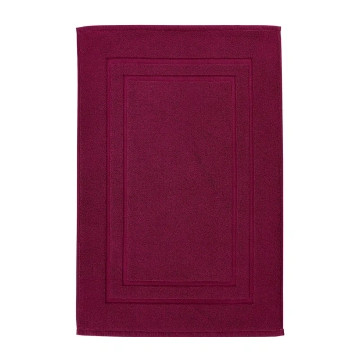 Chortex Usa Alexis Antimicrobial Bath Mat In Burgundy