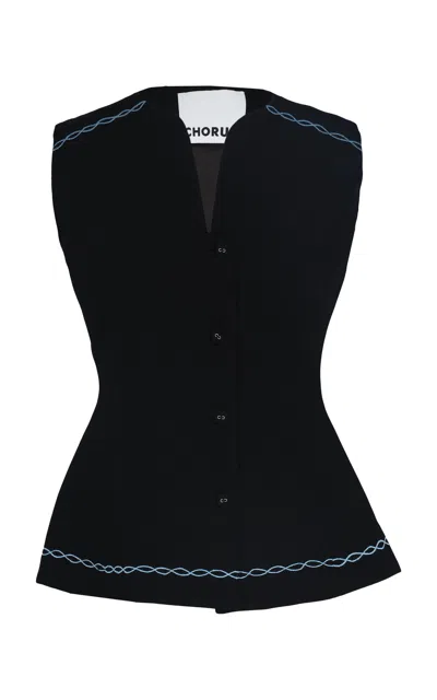 Chorus Rosalind Top In Black