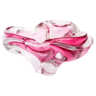 Pre-owned Chribska Glassworks Bohemian Art Glass Bowl By Josef Hospodka For , 1960s In Purple