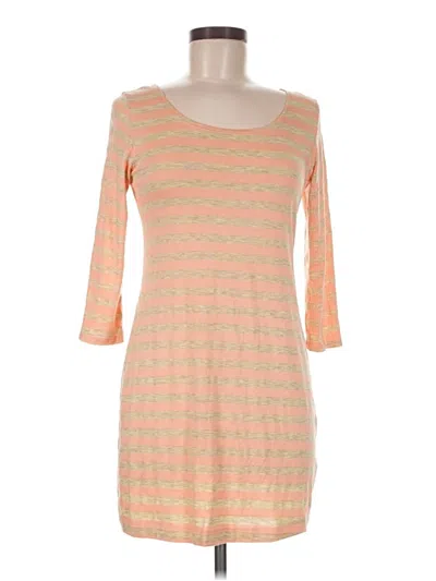 Pre-owned Chris & Carol 3/4 Sleeve T-shirt In Orange