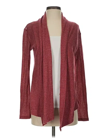 Pre-owned Chris & Carol Cardigan Sweater In Burgundy