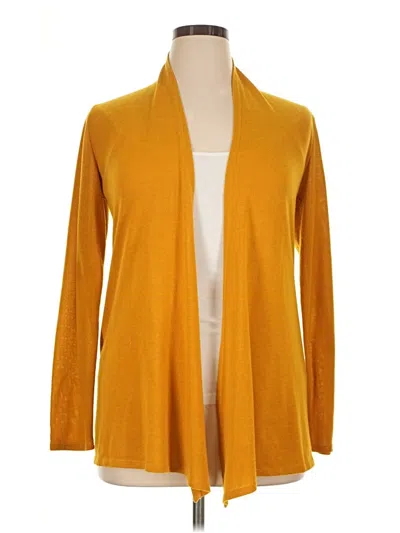 Pre-owned Chris & Carol Cardigan Sweater In Gold