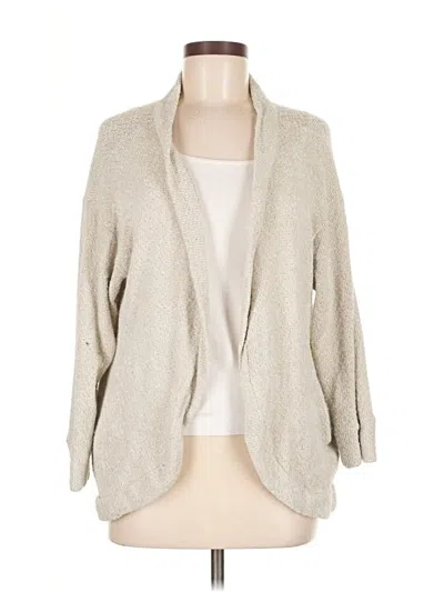 Pre-owned Chris & Carol Cardigan Sweater In Tan