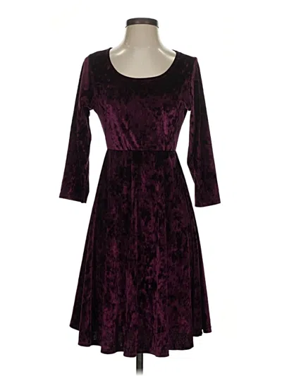 Pre-owned Chris & Carol Casual Dress In Burgundy