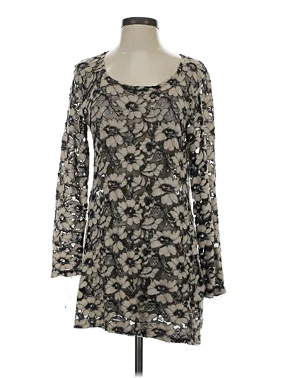 Pre-owned Chris & Carol Casual Dress In Gray