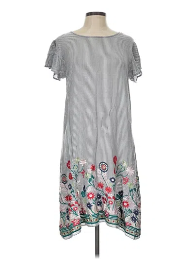 Pre-owned Chris & Carol Casual Dress In Gray