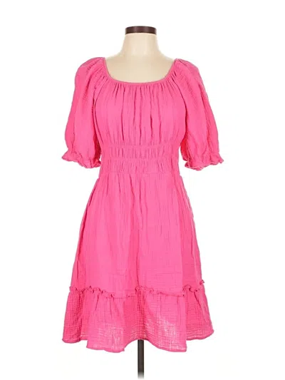 Pre-owned Chris & Carol Casual Dress In Pink