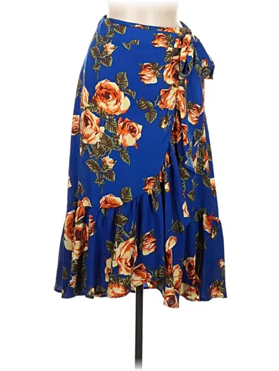 Pre-owned Chris & Carol Casual Skirt In Blue