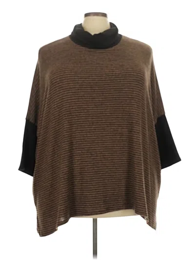 Pre-owned Chris & Carol Poncho In Brown
