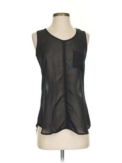 Pre-owned Chris & Carol Sleeveless Blouse In Black