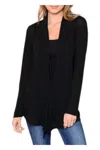 Chris & Carol Soft Solid Cardigans In Black In Black