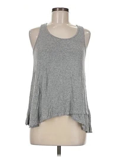 Pre-owned Chris & Carol Tank Top Gray Halter Neckline Tops