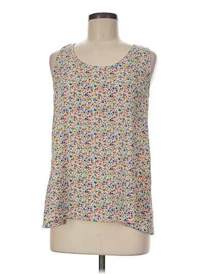 Pre-owned Chris & Carol Tank Top Tan Strapless Neckline Tops
