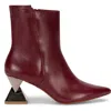 Chris Donovan Footwear Leaf Boot In Burgundy