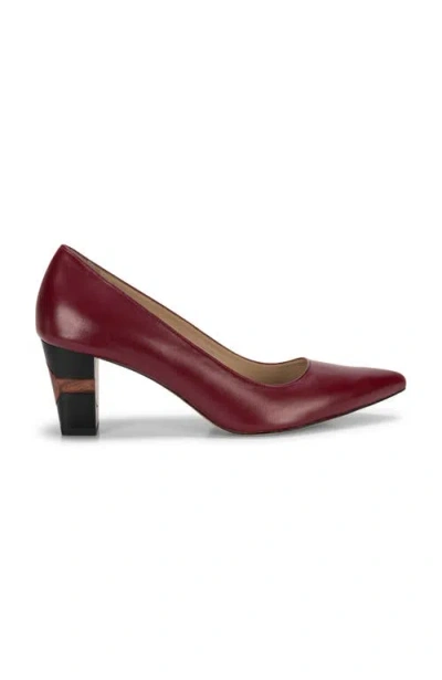 Chris Donovan Footwear Luminous Pump In Burgundy