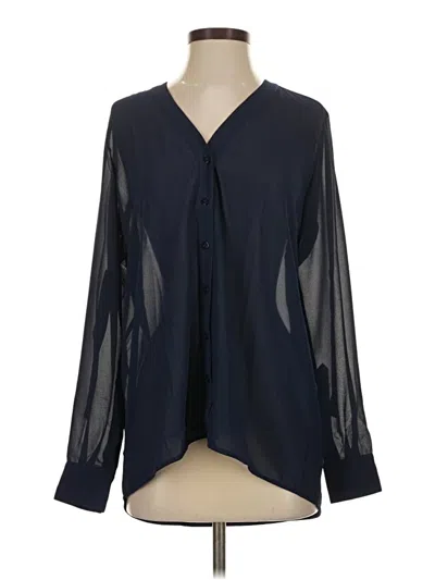Chris Gramer Long Sleeve Blouse In Black