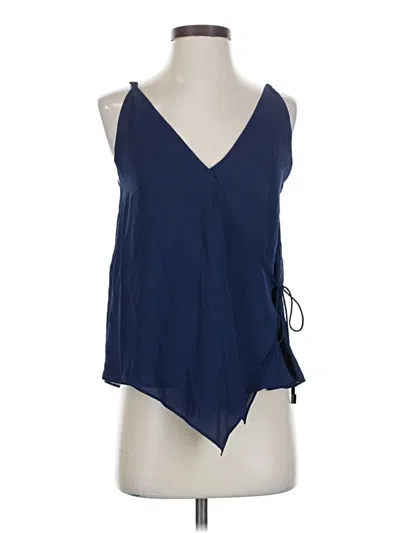 Pre-owned Chris Gramer Sleeveless Blouse In Blue