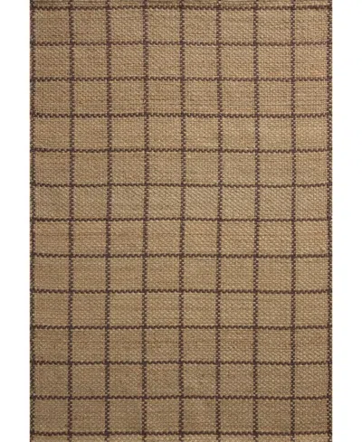 Chris Loves Julia Fletcher Fle-01 2'3''x3'9'' Area Rug In Tan,brown