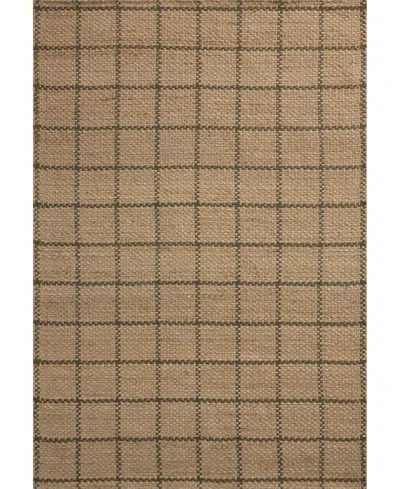 Chris Loves Julia Fletcher Fle-01 2'3''x3'9'' Area Rug In Tan,olive