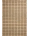 Chris Loves Julia Fletcher Fle-01 3'6''x5'6'' Area Rug In Tan,ivory