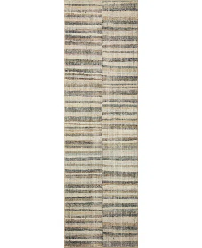 Chris Loves Julia Humphrey Hum-01 2'3" X 7'6" Runner Area Rug In Beige,moss