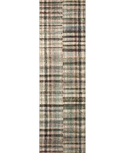 Chris Loves Julia Humphrey Hum-03 2'3" X 9'6" Runner Area Rug In Sage,multi