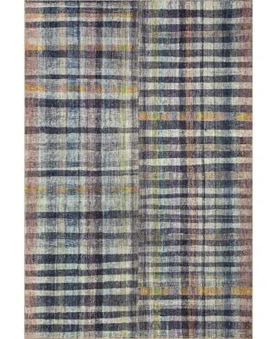 Chris Loves Julia Humphrey Hum-04 7'3" X 9'3" Area Rug In Plum,multi