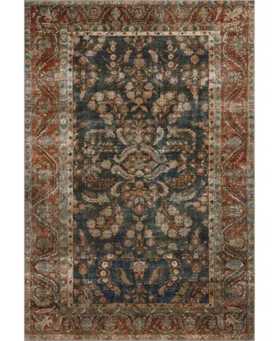 Chris Loves Julia Jules Jul-10 5'x7'6'' Area Rug In Ocean,red