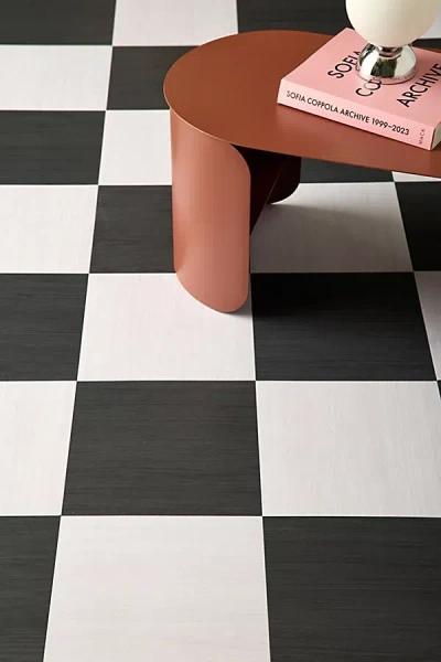 Chris Loves Julia Lawerence Peel & Stick Vinyl Floor Tile Set In Black/white At Urban Outfitters In Red