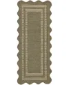 Chris Loves Julia Scottie Sco-01 2'6''x9'9'' Runner Area Rug In Green