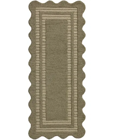 Chris Loves Julia Scottie Sco-01 2'6''x9'9'' Runner Area Rug In Green