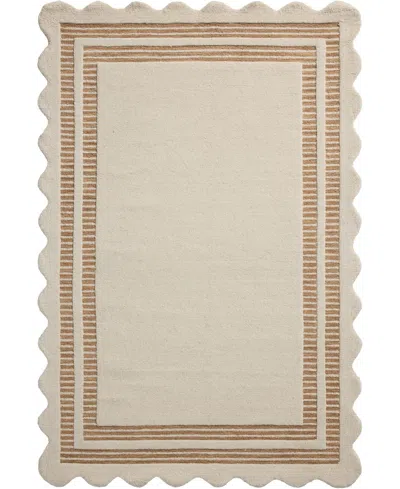 Chris Loves Julia Scottie Sco-01 3'6''x5'6'' Area Rug In Ivory,rust