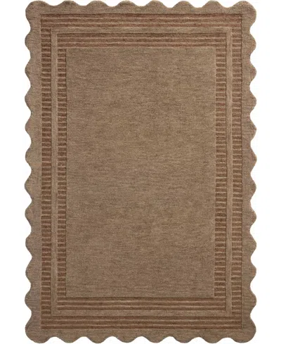 Chris Loves Julia Scottie Sco-01 3'6''x5'6'' Area Rug In Mocha,clay