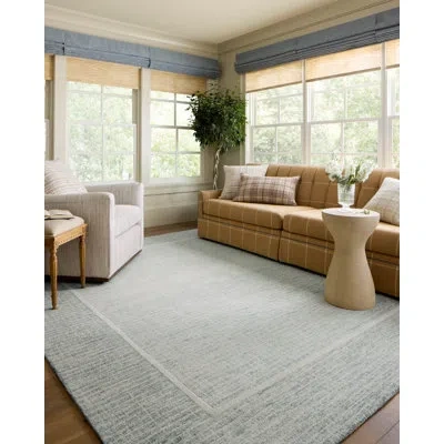 Chris Loves Julia X Loloi Briggs Mist / Ivory Area Rug In Blue;white;ivory