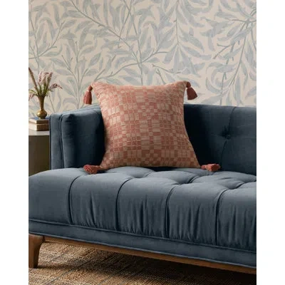Chris Loves Julia X Loloi Ellery Pillow In Brown;clay
