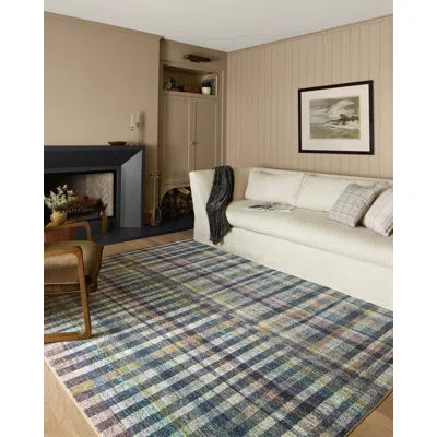 Chris Loves Julia X Loloi Humphrey Collection Hum-04 Plum / Multi, Contemporary  Area Rug In Purple;multi;plum,multi
