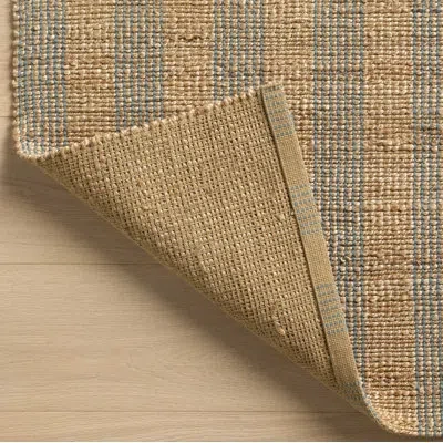 Chris Loves Julia X Loloi Judy Natural / Sky Area Rug In Blue;beige