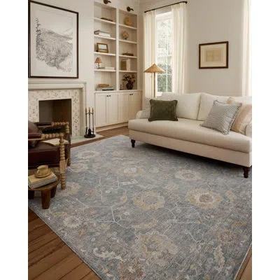 Chris Loves Julia X Loloi Louisa Ocean Sunset Area Rug In Blue;brown;cream