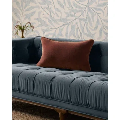 Chris Loves Julia X Loloi Reversible Liza Pillow In Cinnamon,polyester