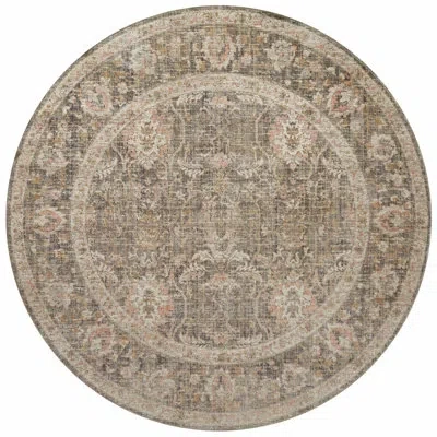 Chris Loves Julia X Loloi Rosemarie Oriental Sage Blush Area Rug In Sage,blush