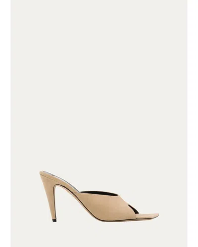 Christen Edge 95 Suede Sandals In Neutral
